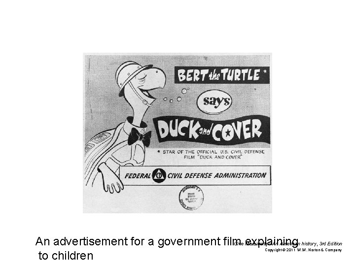 An advertisement for a government film Give explaining Me Liberty!: An American history, 3