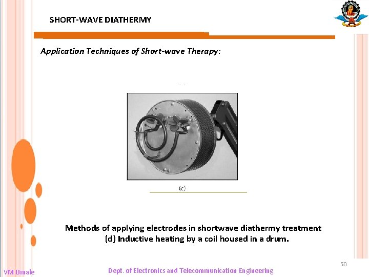 SHORT-WAVE DIATHERMY Application Techniques of Short-wave Therapy: Methods of applying electrodes in shortwave diathermy