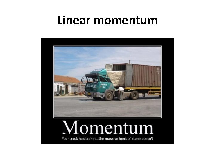 Linear momentum 