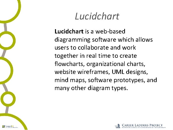 Lucidchart is a web-based diagramming software which allows users to collaborate and work together