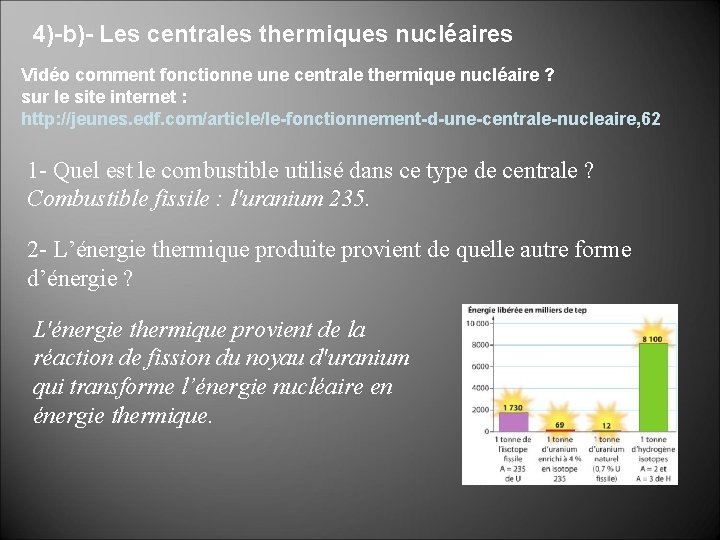 4)-b)- Les centrales thermiques nucléaires Vidéo comment fonctionne une centrale thermique nucléaire ? sur 4)-b)- Les centrales thermiques nucléaires Vidéo comment fonctionne une centrale thermique nucléaire ? sur