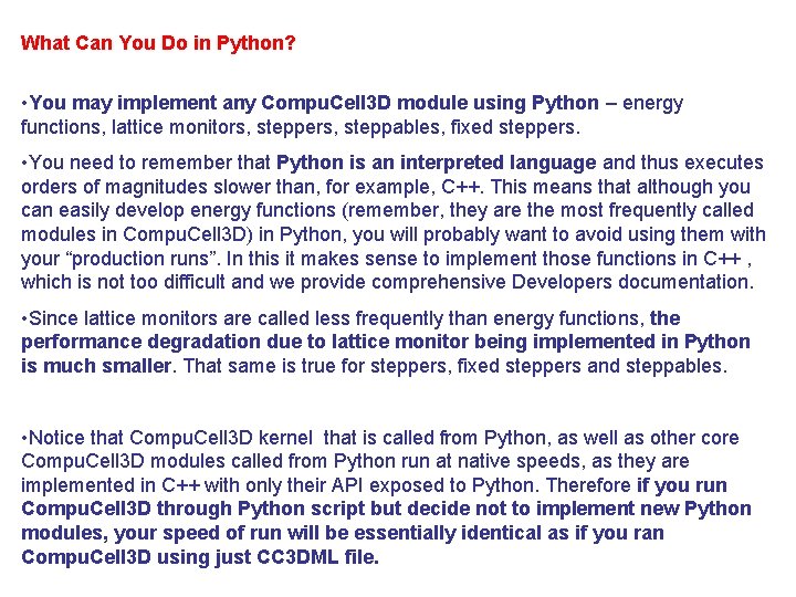 What Can You Do in Python? • You may implement any Compu. Cell 3