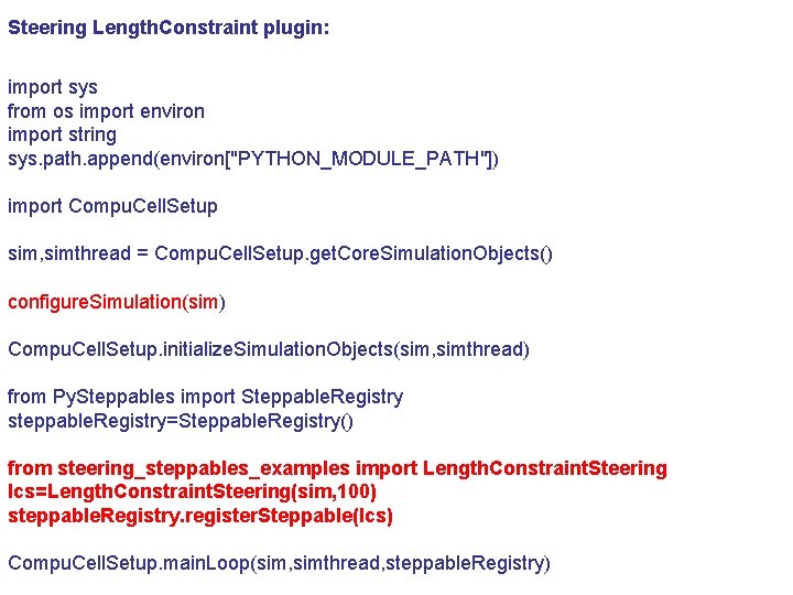 Steering Length. Constraint plugin: import sys from os import environ import string sys. path.