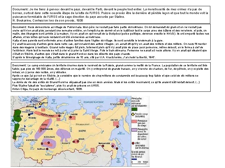 Document: Je me tiens à genoux devant le pays, devant le Parti, devant le