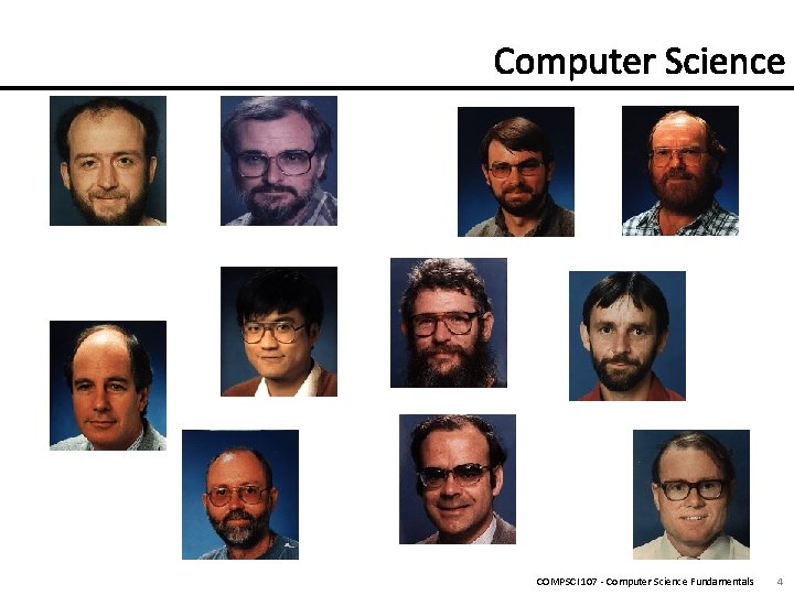 COMPSCI 107 - Computer Science Fundamentals 4 