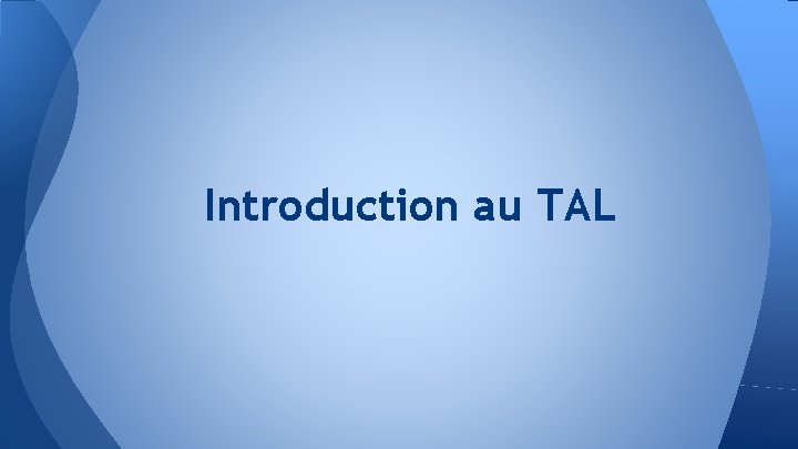 Introduction au TAL 