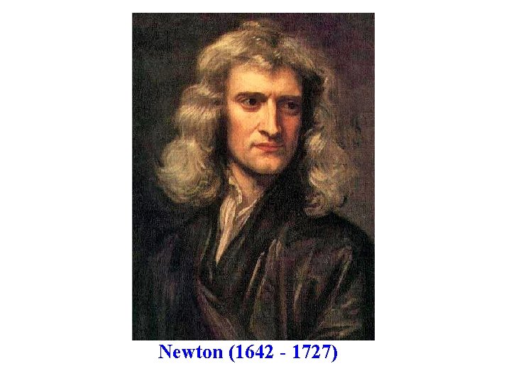 Newton (1642 - 1727) 