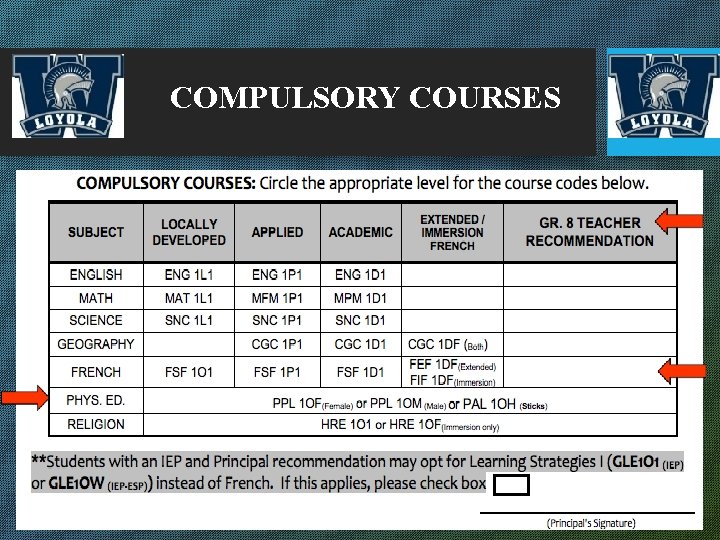 COMPULSORY COURSES 