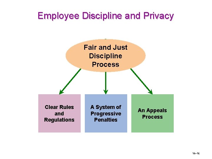 Employee Discipline and Privacy Fair and Just Discipline Process Clear Rules and Regulations A