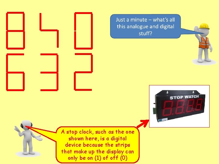 A stop clock, such as the one shown here, is a digital device because