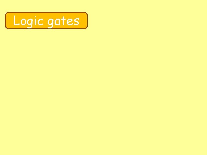 Logic gates 