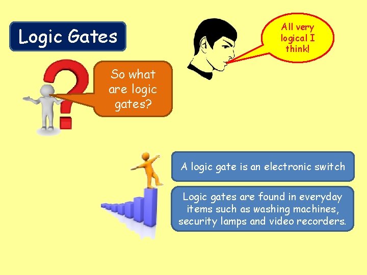 Logic Gates All very logical I think! So what are logic gates? A logic