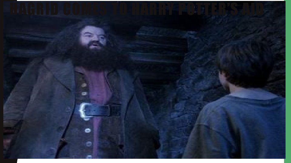 HAGRID COMES TO HARRY POTTER’S AID 