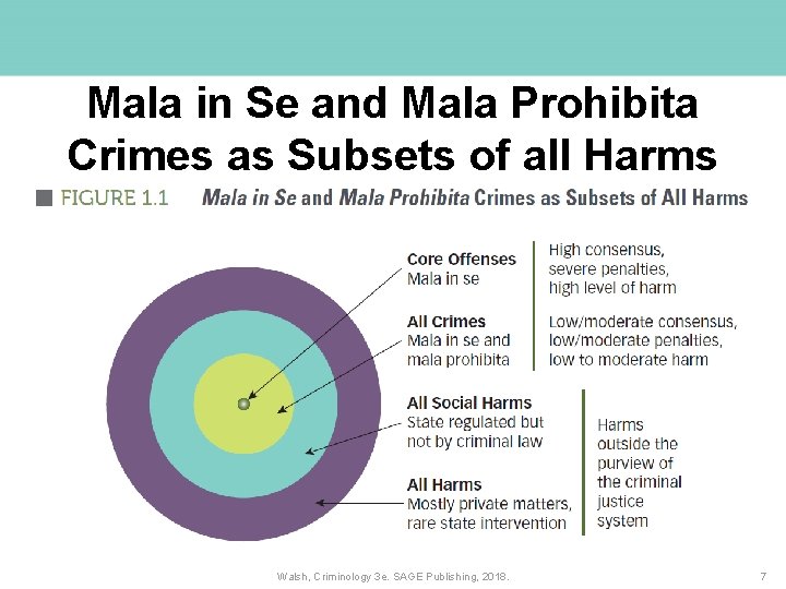 Mala in Se and Mala Prohibita Crimes as Subsets of all Harms Walsh, Criminology Mala in Se and Mala Prohibita Crimes as Subsets of all Harms Walsh, Criminology