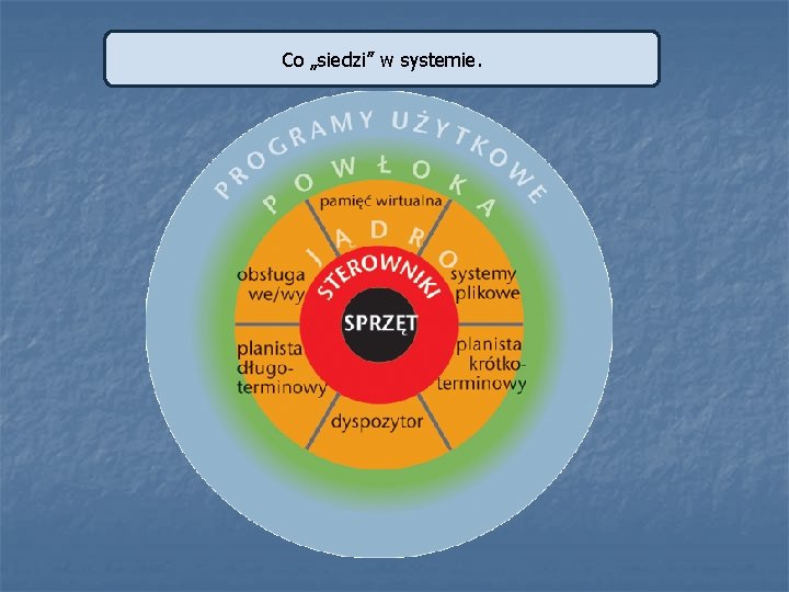 Co „siedzi” w systemie. 