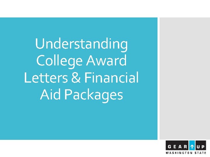 Understanding College Award Letters Financial Aid Packages Introductions