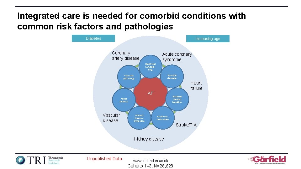 Integrated care is needed for comorbid conditions with common risk factors and pathologies Diabetes