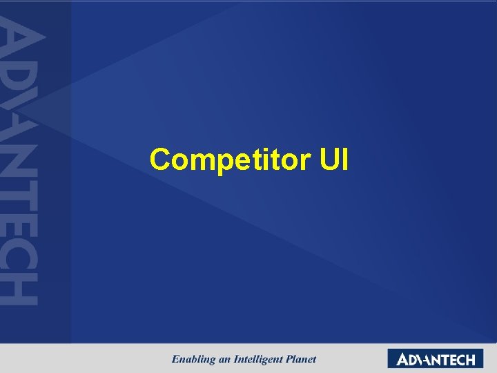 Competitor UI 