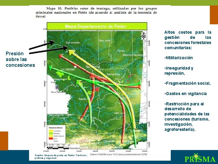 Altos costos para la gestión de las concesiones forestales comunitarias: Presión sobre las concesiones