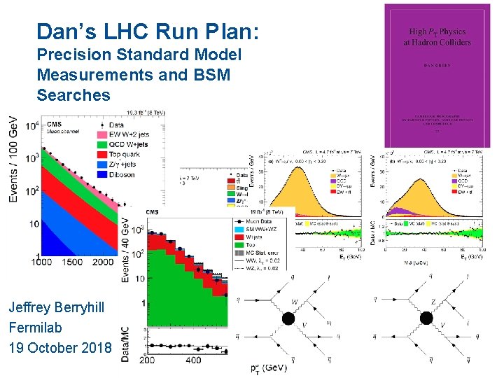 Dan’s LHC Run Plan: Precision Standard Model Measurements and BSM Searches Jeffrey Berryhill Fermilab