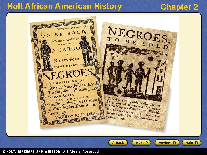 Holt African American History Chapter 2 