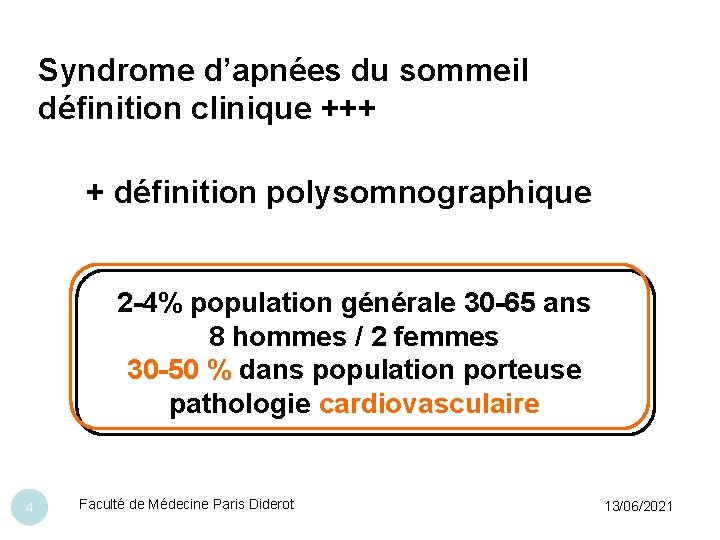 Le Syndrome dApnes du Sommeil Dr Dominique Maillard