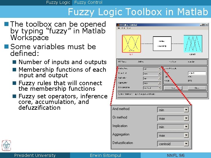 Fuzzy Logic Fuzzy Control Fuzzy Logic Toolbox in Matlab n The toolbox can be