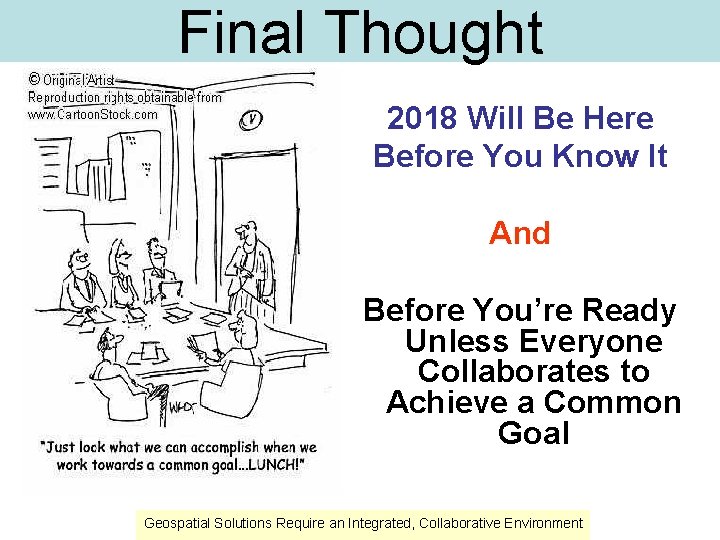 Final Thought 2018 Will Be Here Before You Know It And Before You’re Ready