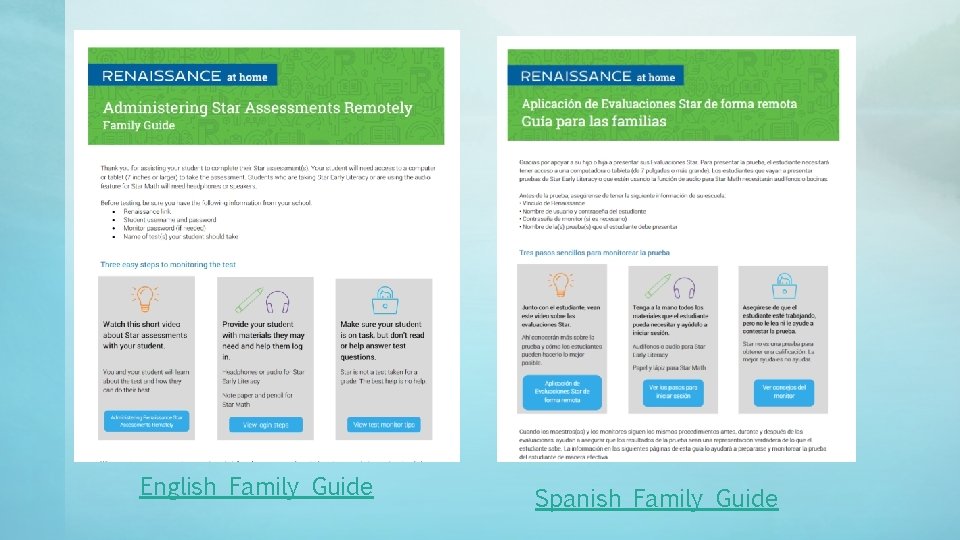 English Family Guide Spanish Family Guide 