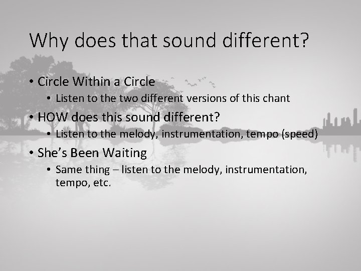 Why does that sound different? • Circle Within a Circle • Listen to the