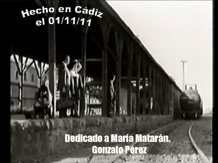 Dedicado a María Matarán. Gonzalo Pérez 