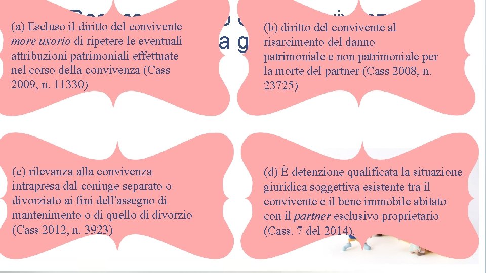 Regime giuridico della convivenza (b) diritto del convivente al risarcimento del danno elaborato dalla