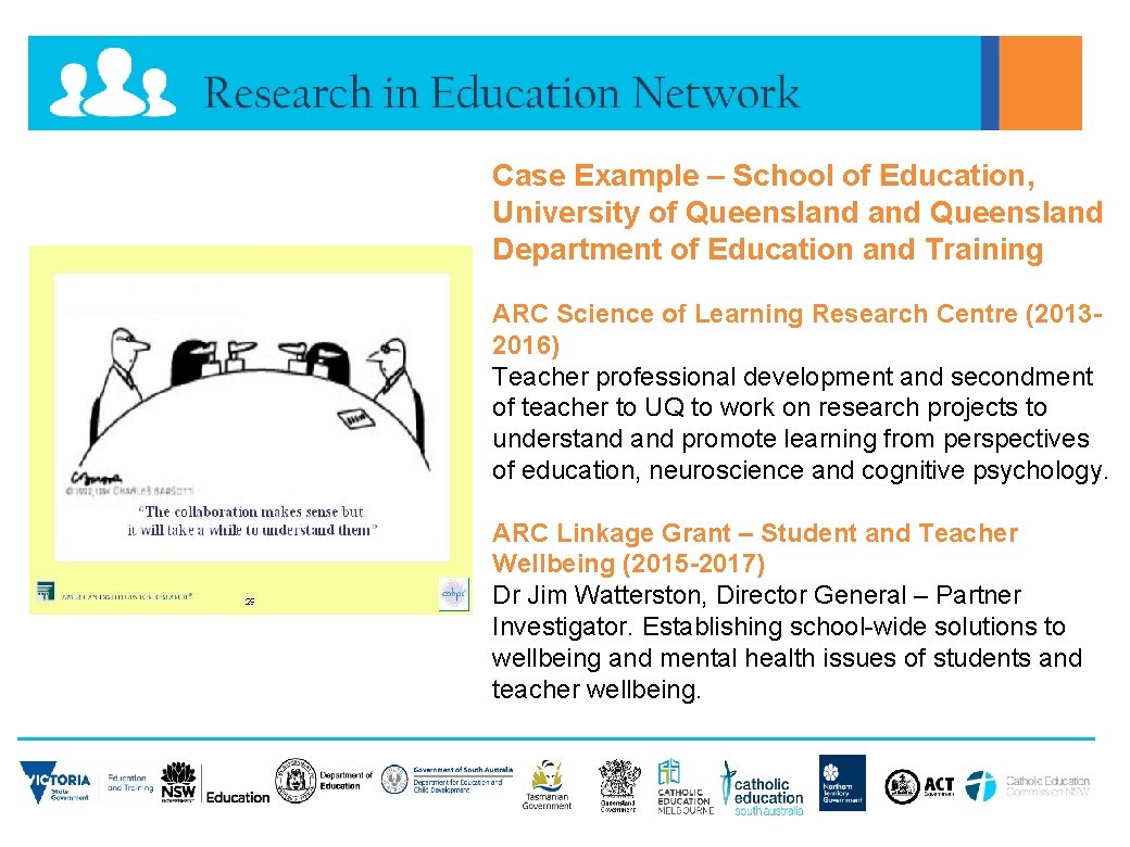 Case Example – School of Education, University of Queensland Department of Education and Training