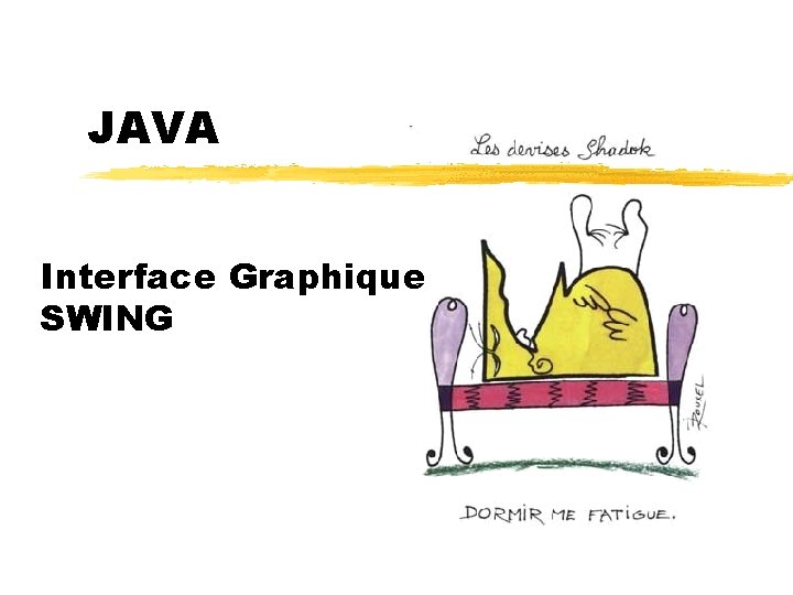 JAVA Interface Graphique SWING 