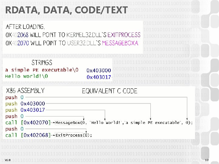 RDATA, CODE/TEXT V 1. 0 12 RDATA, CODE/TEXT V 1. 0 12