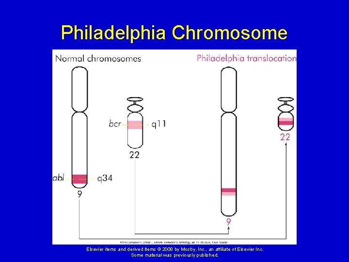 Philadelphia Chromosome Elsevier items and derived items © 2008 by Mosby, Inc. , an