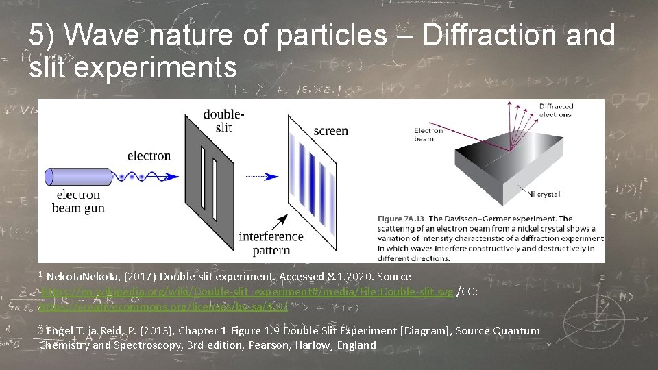 5) Wave nature of particles – Diffraction and slit experiments Neko. Ja, (2017) Double