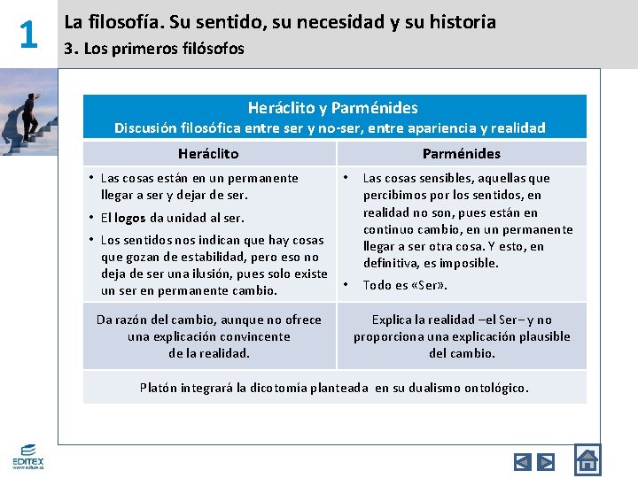 1 La filosofía. Su sentido, su necesidad y su historia 3. Los primeros filósofos