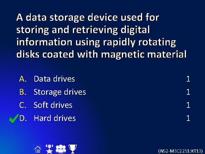 A data storage device used for storing and retrieving digital information using rapidly rotating