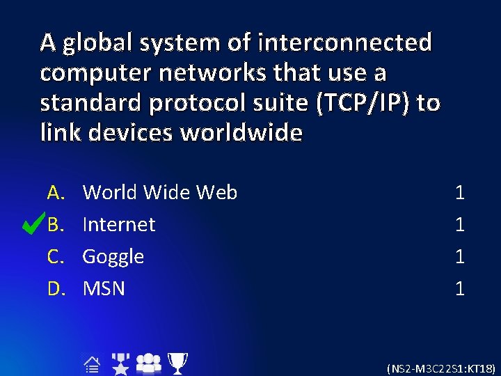 A global system of interconnected computer networks that use a standard protocol suite (TCP/IP)