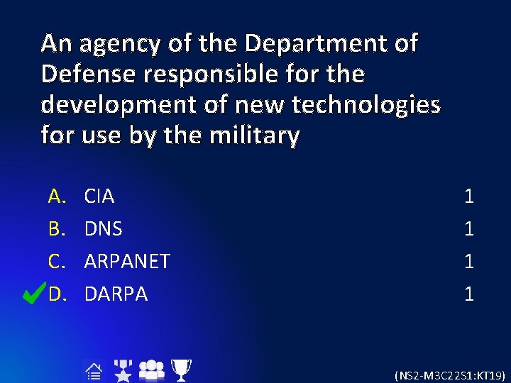 An agency of the Department of Defense responsible for the development of new technologies