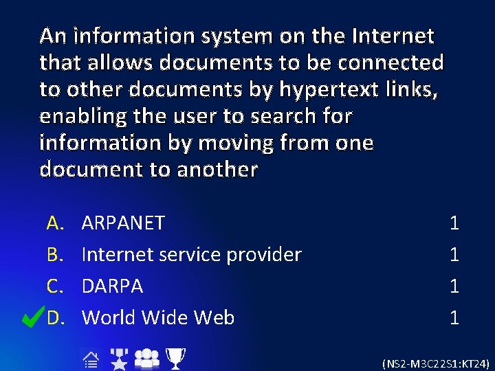 An information system on the Internet that allows documents to be connected to other