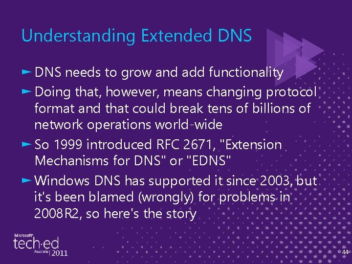 Understanding Extended DNS ► DNS needs to grow and add functionality ► Doing that,