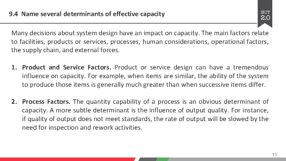 9. 4 Name several determinants of effective capacity Many decisions about system design have 9. 4 Name several determinants of effective capacity Many decisions about system design have