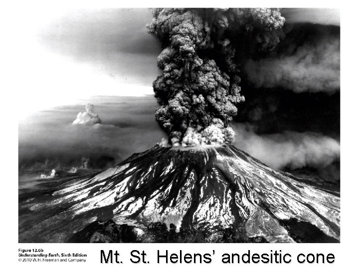 Mt. St. Helens’ andesitic cone 