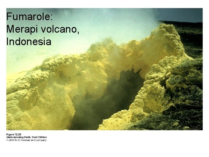 Fumarole: Merapi volcano, Indonesia 