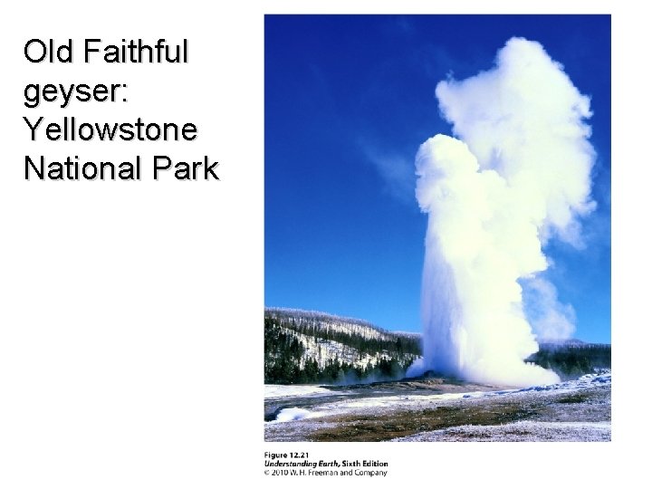 Old Faithful geyser: Yellowstone National Park 