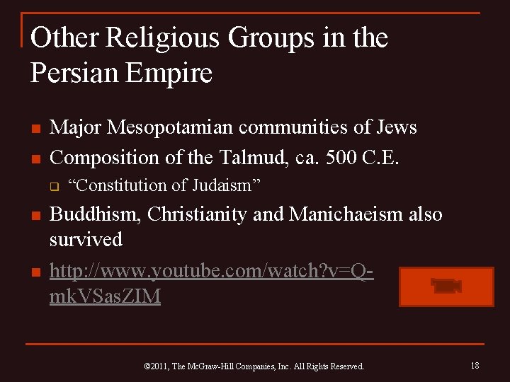 Other Religious Groups in the Persian Empire n n Major Mesopotamian communities of Jews