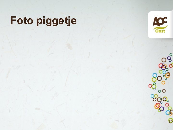 Foto piggetje Foto piggetje