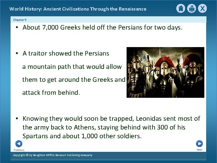 World History: Ancient Civilizations Through the Renaissance Chapter 9 • About 7, 000 Greeks